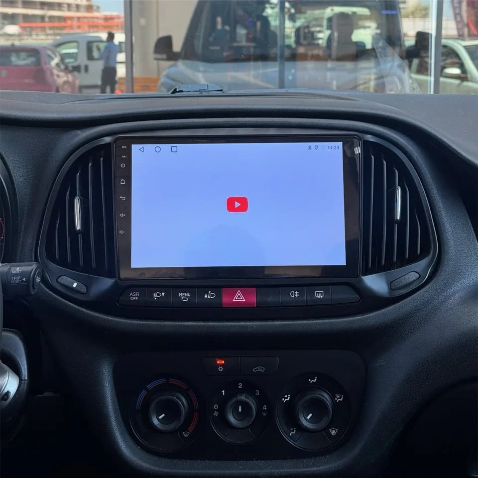 Android 14.0 8G+128G Car Radio Stereo Multimedia Gps Navigation Head Unit For Fiat Doblo 2015 2017 2020 DVD Cassette Carplay BT