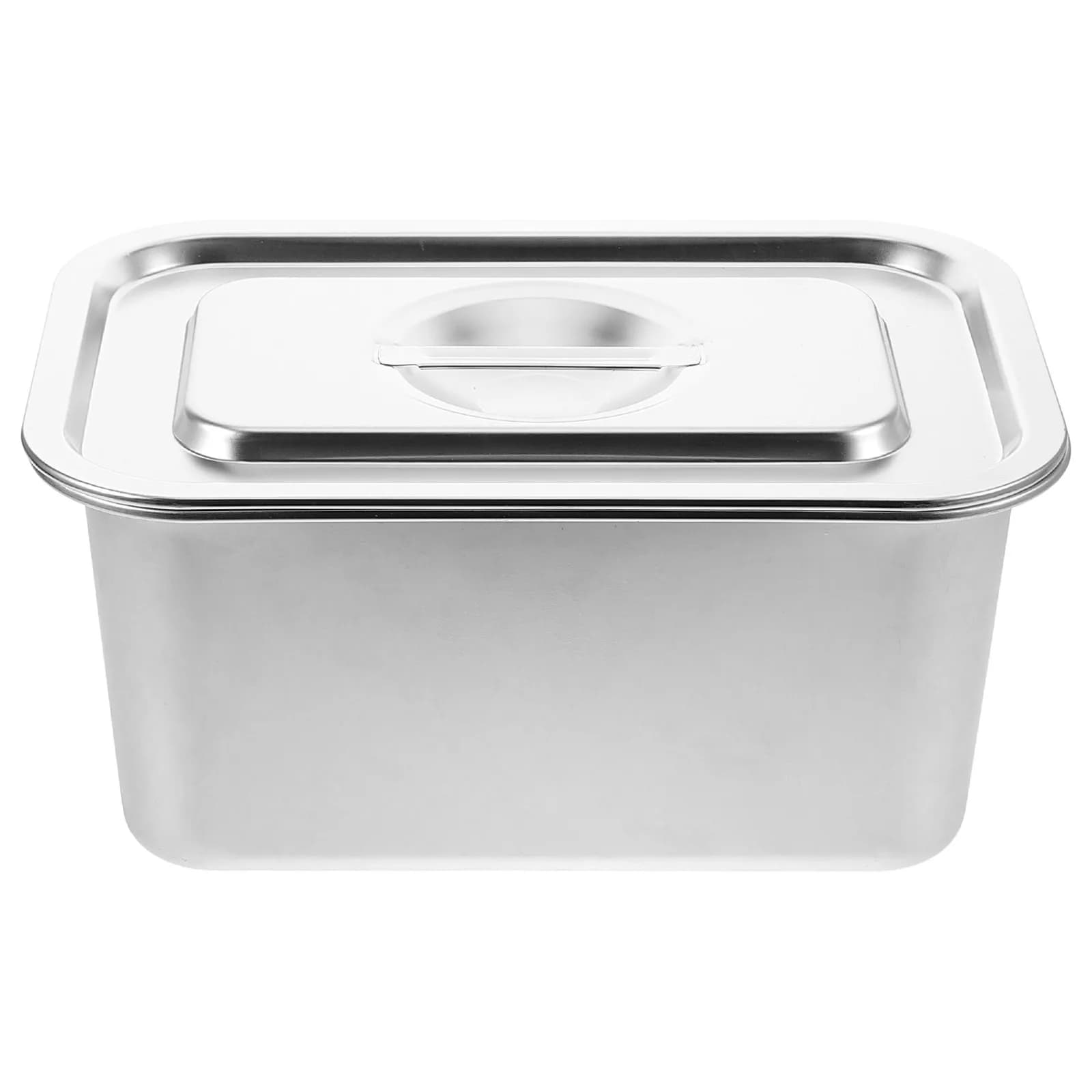 Contenitore per Compost in Acciaio Inox, Bidone per Rifiuti Alimentari da Cucina con Coperchio, Contenitore per Scarti da Tavolo