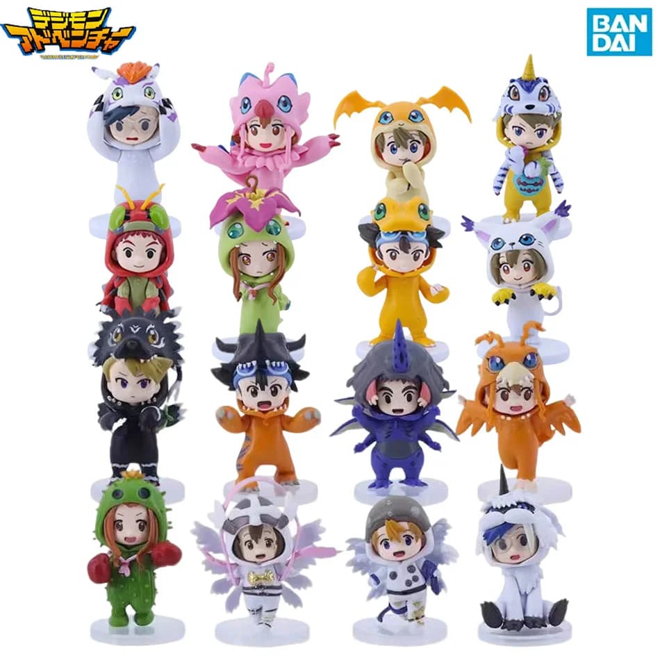 Set di 8 Action Figure Digital Monsters Anime Digimon, Modellini da Collezione per Cosplay, Regalo per Bambini