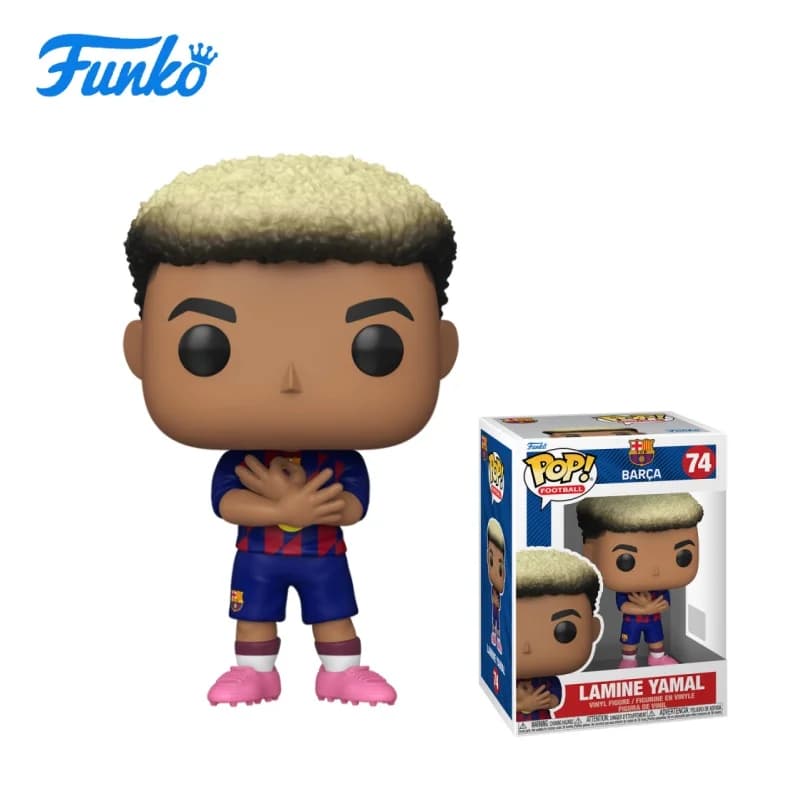 Funko Pop Barcelona - Lamine Yamal - Regalo di Capodanno - un fantastico regalo per amici e familiari per Natale, Capodanno e compleanni, decorazione a tema pop culture, regalo di compleanno, oggetto da collezione a tema fumetti, merce ufficialmente licenziata, oggetto da collezione premium, artefatto a tema fumetti, regalo per geek, oggetto da collezione