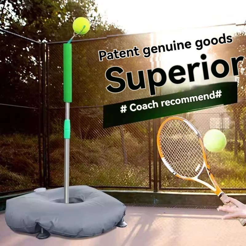 Allenatore per swing da tennis e allenatore per palline: nuovo equipaggiamento per l'allenamento del tennis, adatto sia per bambini che per adulti.