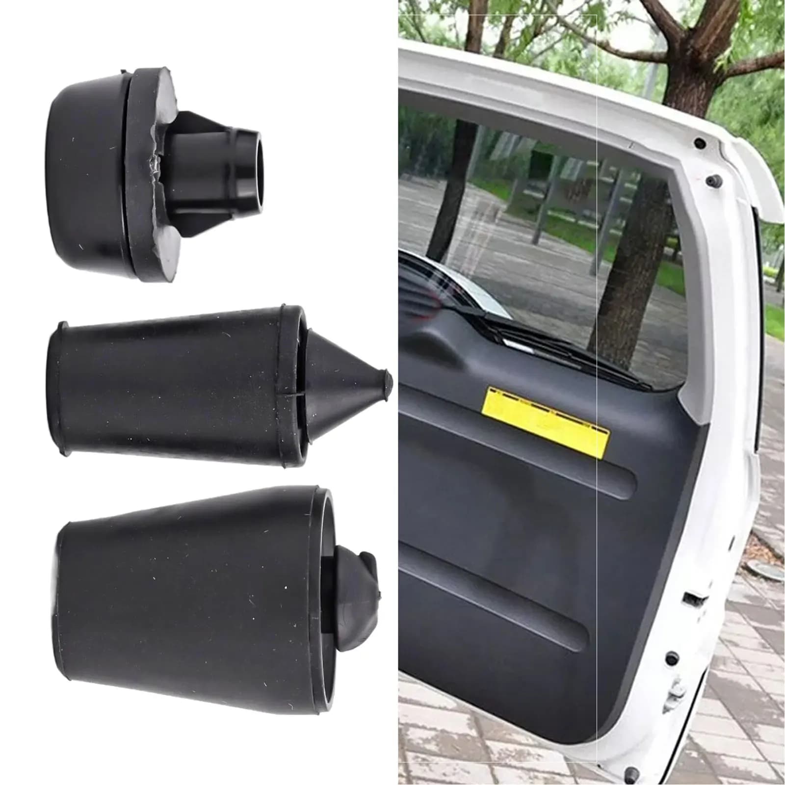 3PCS Porta/Tronco Ammortizzante Guarnizione Pad In Gomma Per Toyota Per RAV4 09-12 Smorzamento Posteriore Tappo Blocco Portellone Buffer In Gomma