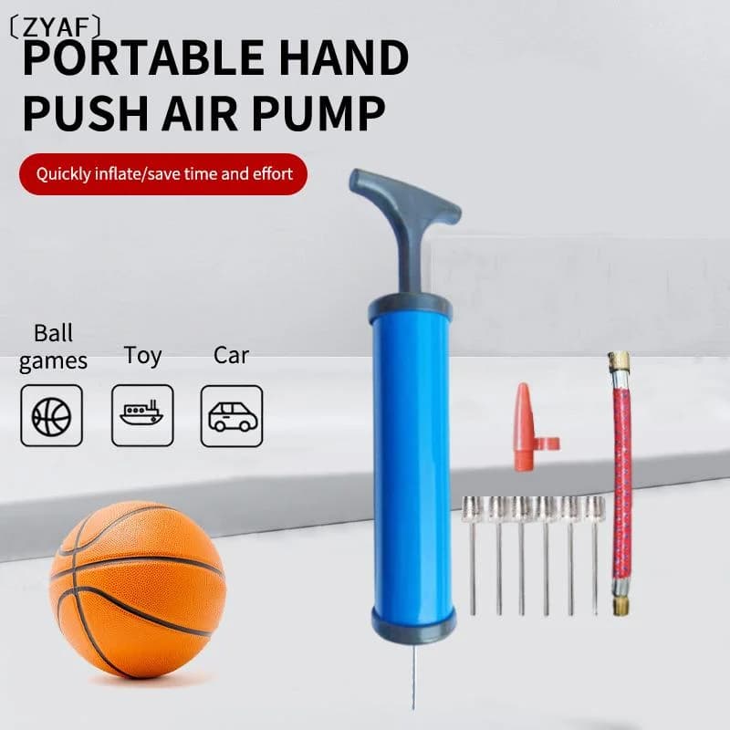 Set da 10 Pezzi Mini Pompa d'Aria Portatile con Ago per Gonfiare Palloni da Basket, Calcio e Pallavolo〔ZYAF〕