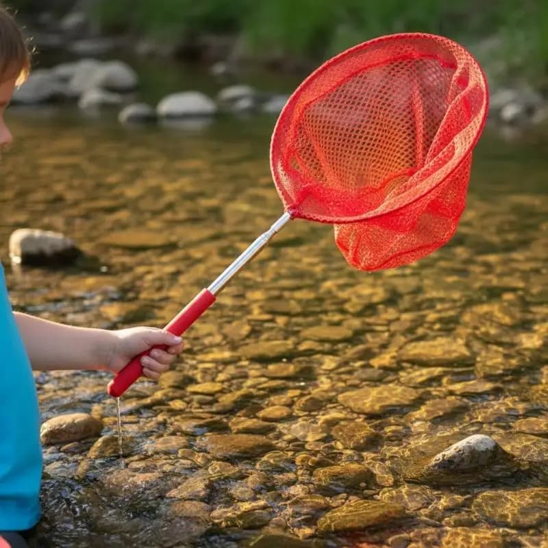 Retractable Fishing Net for Outdoor Enthusiasts Catch Dragonflies and Fish with Ease Available in 1/2/5Pcs