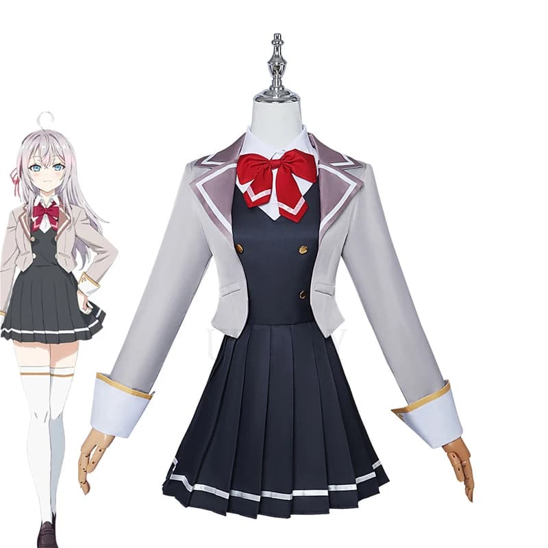 Anime Alya Sometimes Hides Her Feelings in Russian Alisa Mikhailova Kujou Cosplay Costume JK Uniform Halloween Party Costume