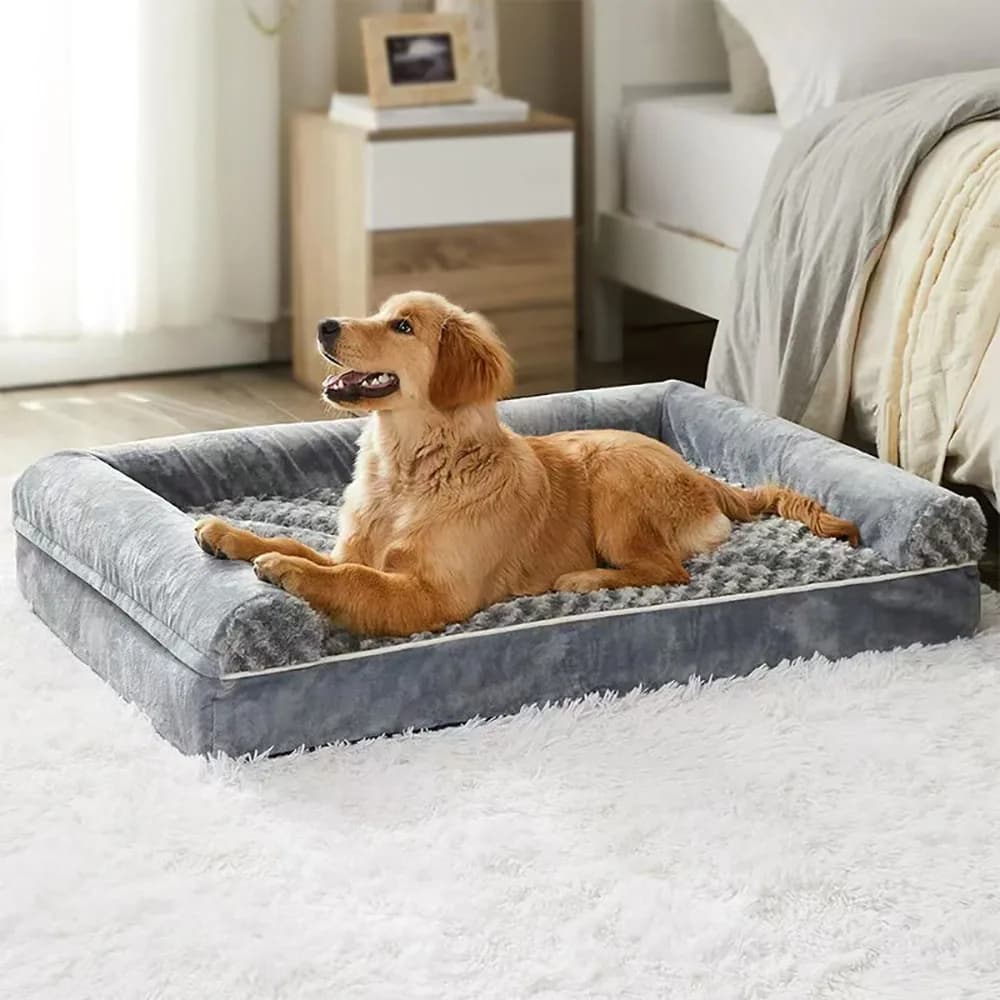 Cuccia per Cani in Memory Foam, Accessori per Cani, Impermeabile, Per Tutte le Stagioni, Lavabile in Lavatrice, Letto di Lusso per Cani di Taglia Media