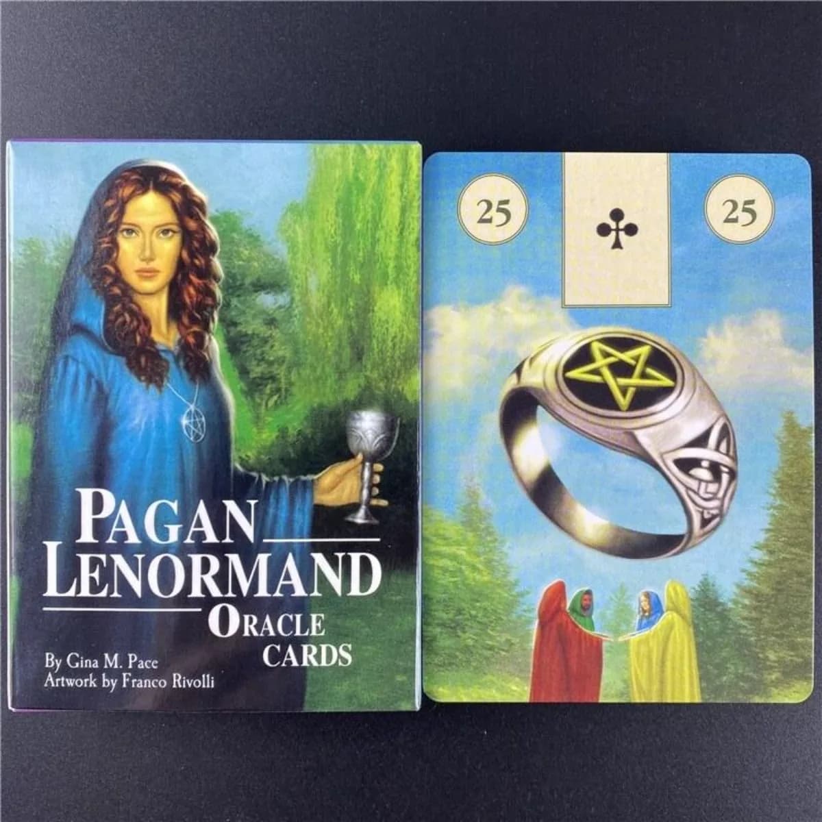 Carte Oracle Pagan Lenormand Giochi da tavolo classici inglesi completi Imaginative Oracle Divination Fat Game Tarocchi con PDF