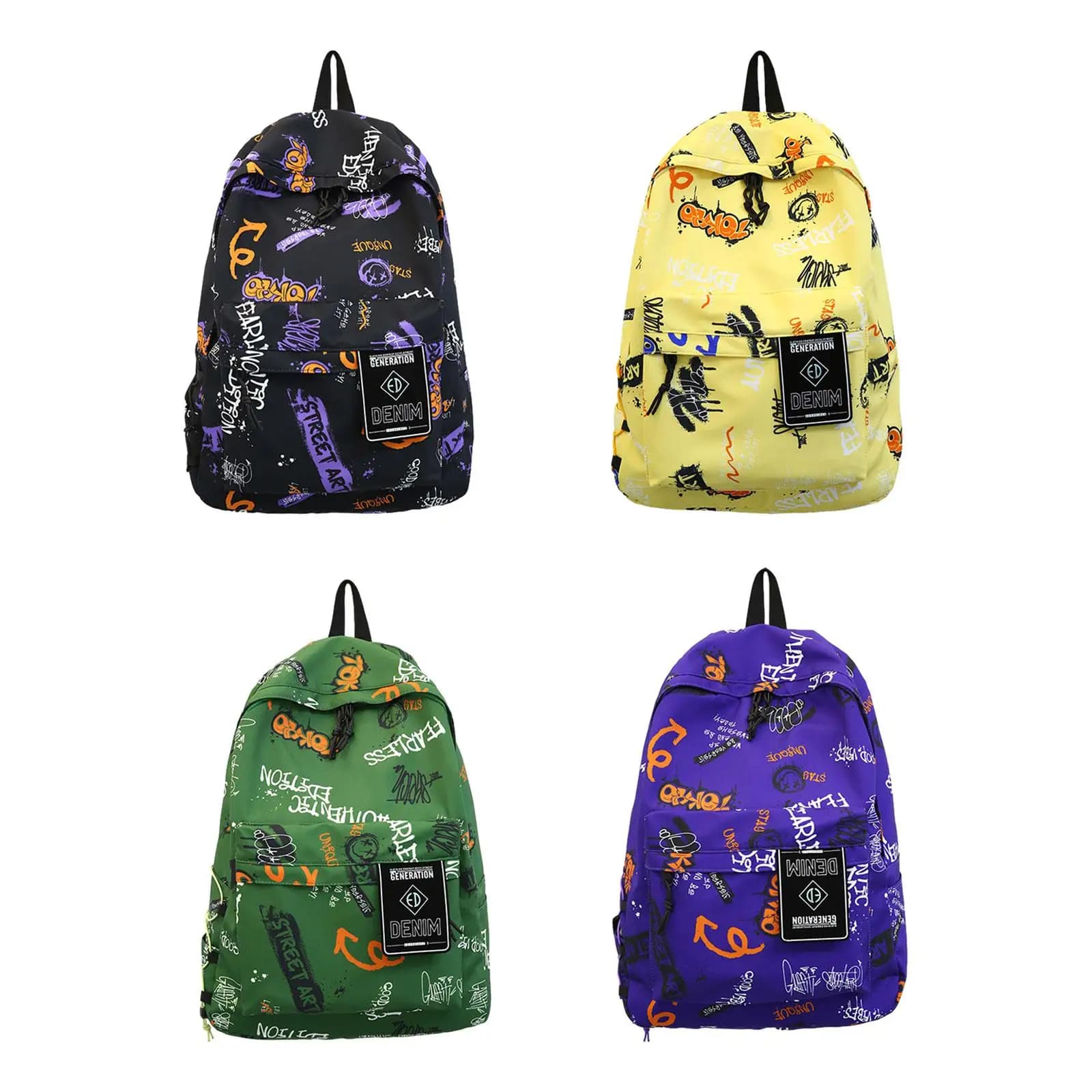 Zaino Graffiti Zaino Weekender Zaino anteriore per donna