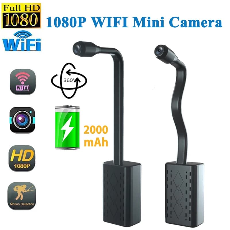 Mini telecamera 1080P HD Loop Record WiFi Wireless Cam IP Videoregistratore segreto Protezione di sicurezza Sensore di sorveglianza Allarme Push