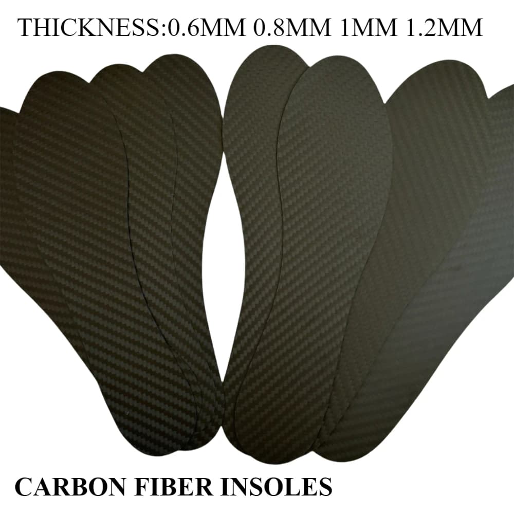 Men Women Sport Carbon Fiber Insole Breathable Rigid Sneaker Inserts Insoles Outdoor Running Shoes-pad 0.8mm 1mm 1.2mm Thickness