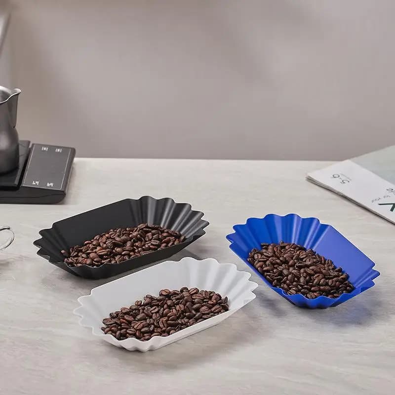 Coffee Beans Sample Tray Coffee Bean Display Dish Oval Sample Tray Storage Container Multi-functional Serving Tray For Home
