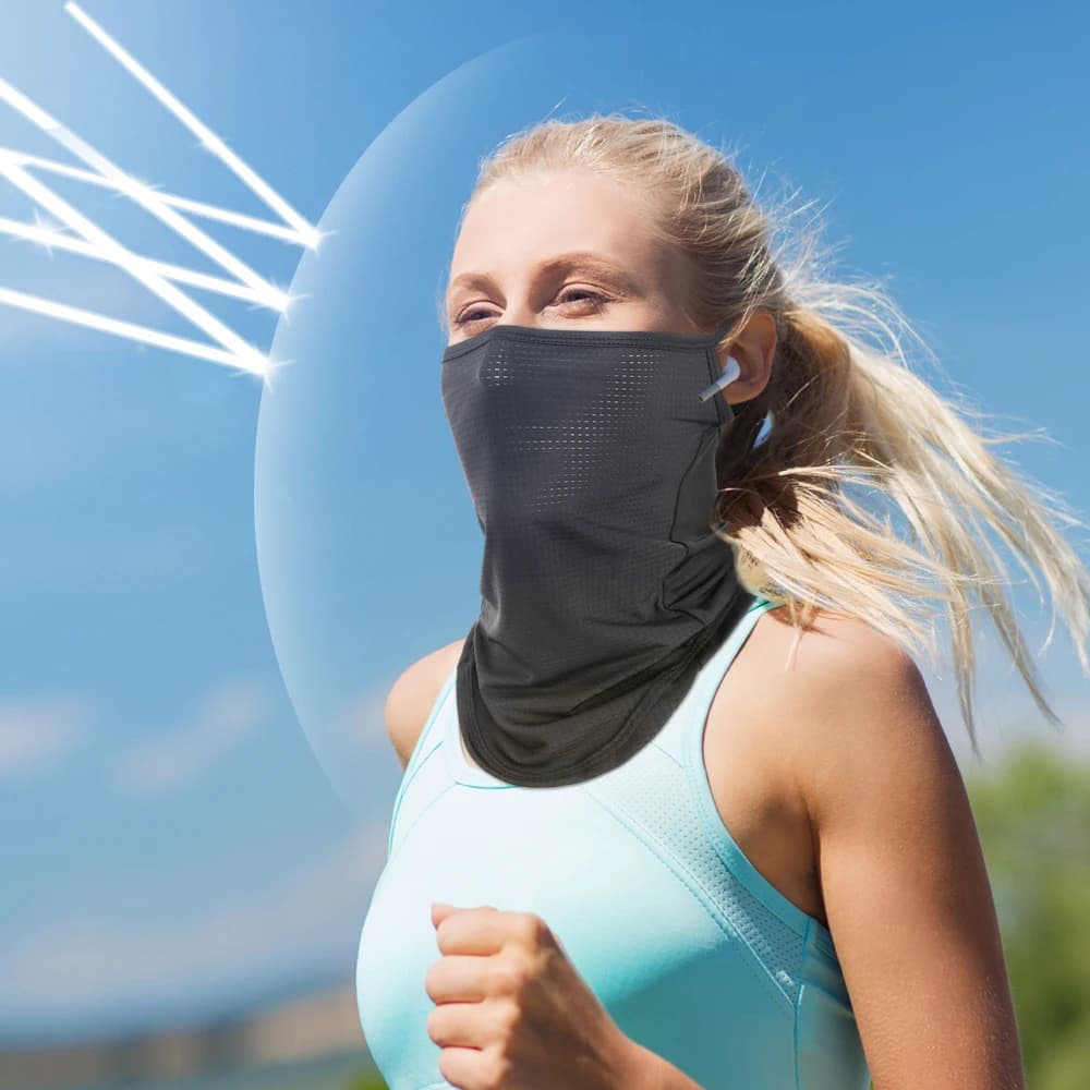 1 pezzo di maschera solare multifunzionale riutilizzabile, traspirante, protezione solare e UV, sport all'aria aperta, escursionismo, attrezzatura da campeggio