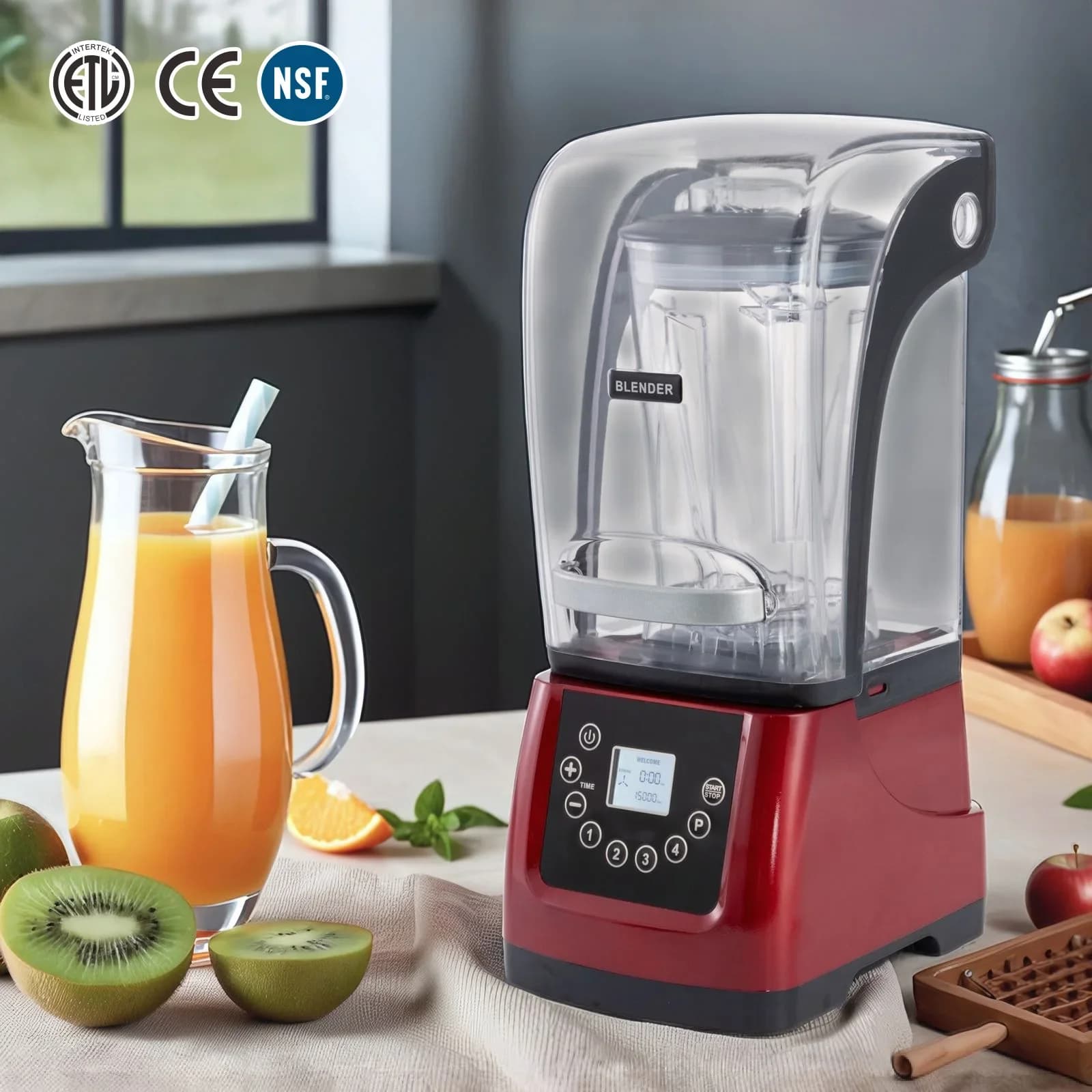 Frullatore Professionale Silenzioso per Bar, Ristoranti e Cucine Commerciali, Mixer per Succhi e Alimenti