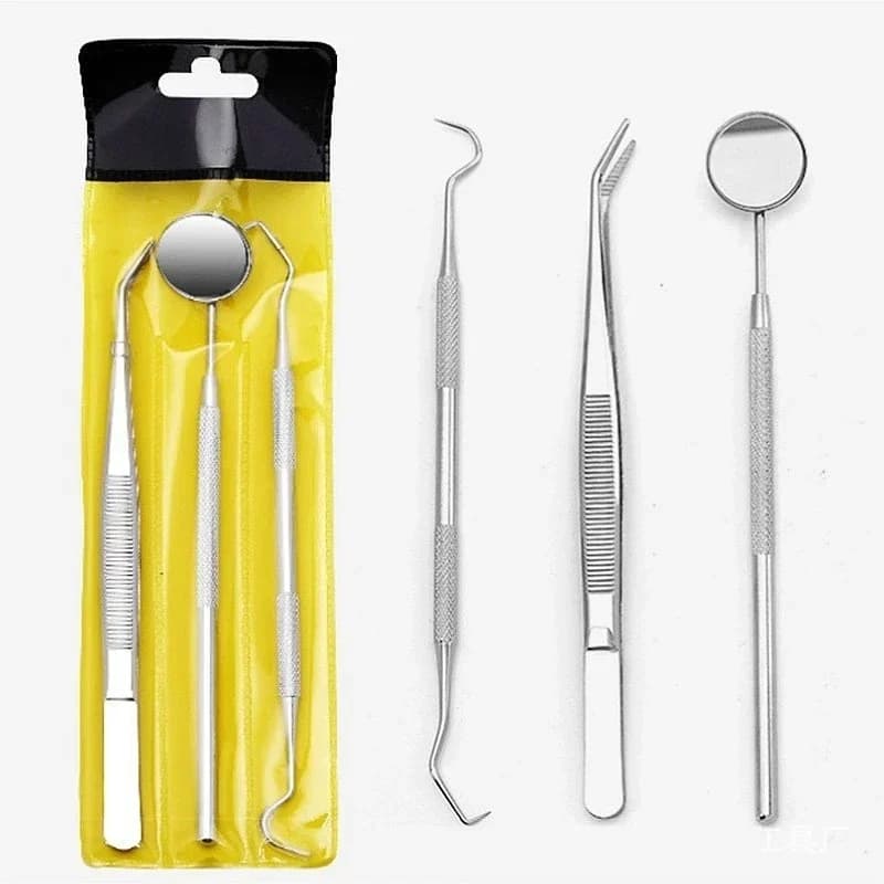 Dental Tool Set for Removing Dental Dirt Professional Teeth Cleaning Kit with Scissors Flosser And Other Oral Care Accessories
