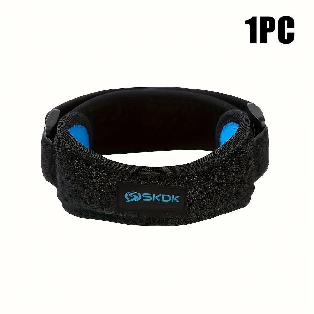 Support for knee brace with adjustable 1/2-piece sports strap for racing, basketball, sport, best hiking knee pad, football, volleyball