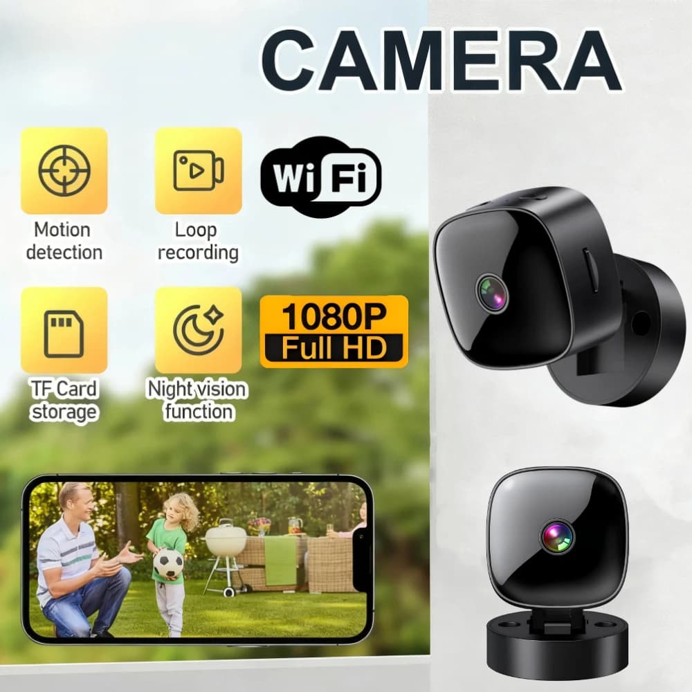 Mini camera Wifi Wireless IR Night Vision Security Remote Monitor Motion Alarms Webcam Built-in battery Domestic surveillance cameras