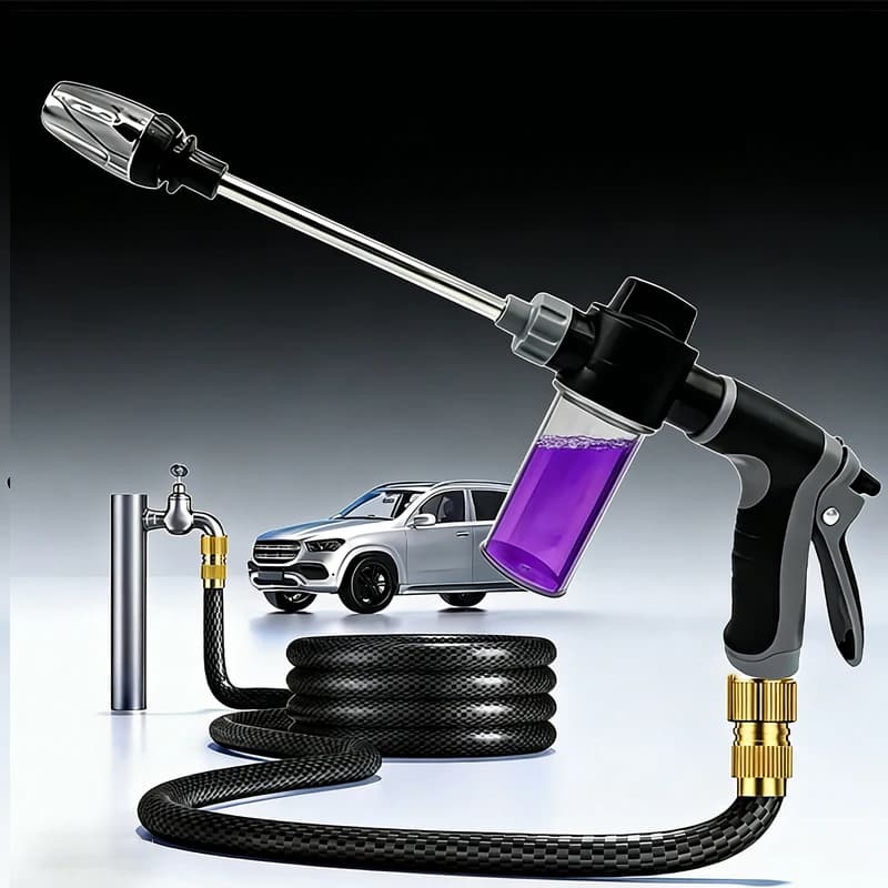 High Pressure Water Gun Multi-Function Nozzle Garden Hose Nozzle Nozzle Foam Water Gun Garden Irrigation Cleaning Machine