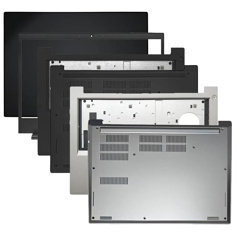 NUOVO Per ThinkPad E480 E490 E485 E495 LCD Del Computer Portatile Della Copertura Posteriore/Copertura Anteriore/Palm Pad/Copertura Inferiore/Metallo/Plastica