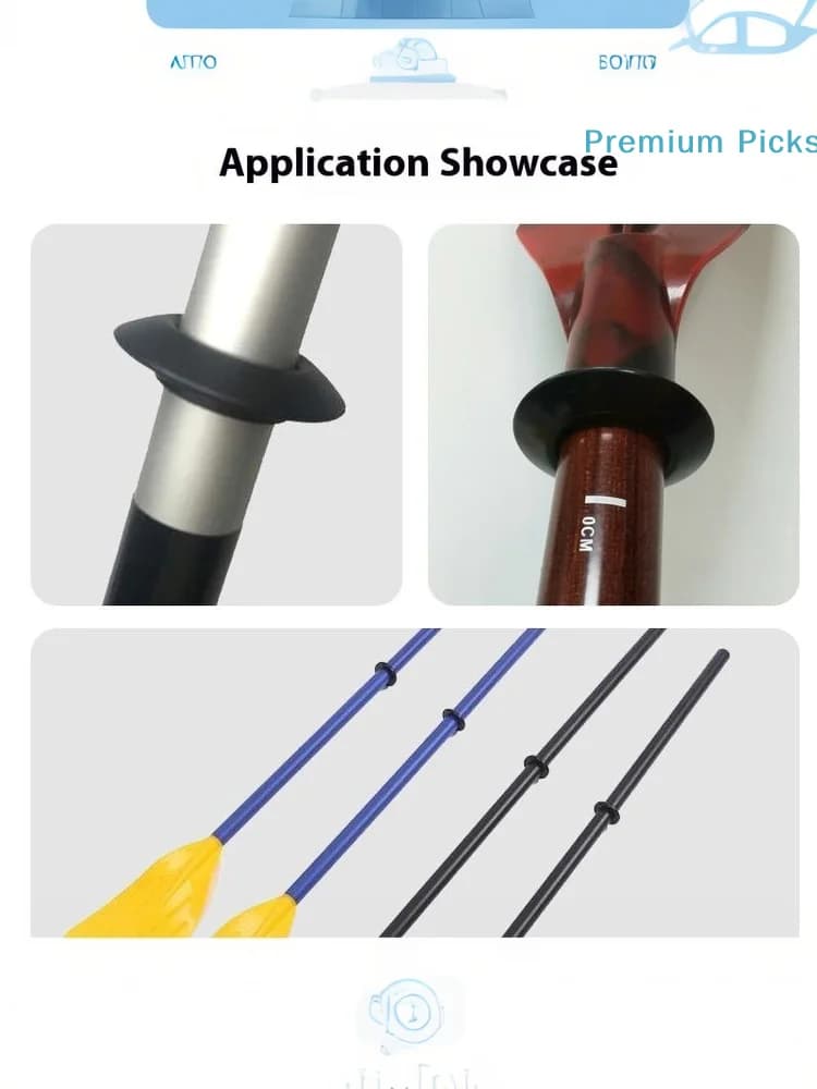 portable5Pcs Drip Ring Replacement Outdoor Rowing Boat Raft Canoe Kayak Oar Accessories Paddle Splash Guards Propel Paddle Parts
