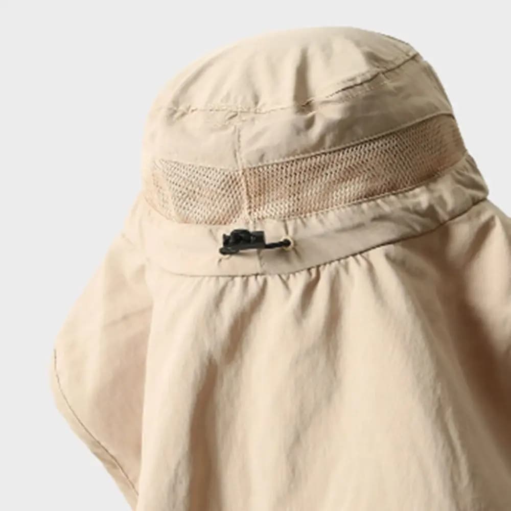 Casual Anti UV Shawl Fisherman Hat Quick Dry Adjustable Tea Picking Hat Wide Brim Breathable Sun Visor Cap Outdoor Sports