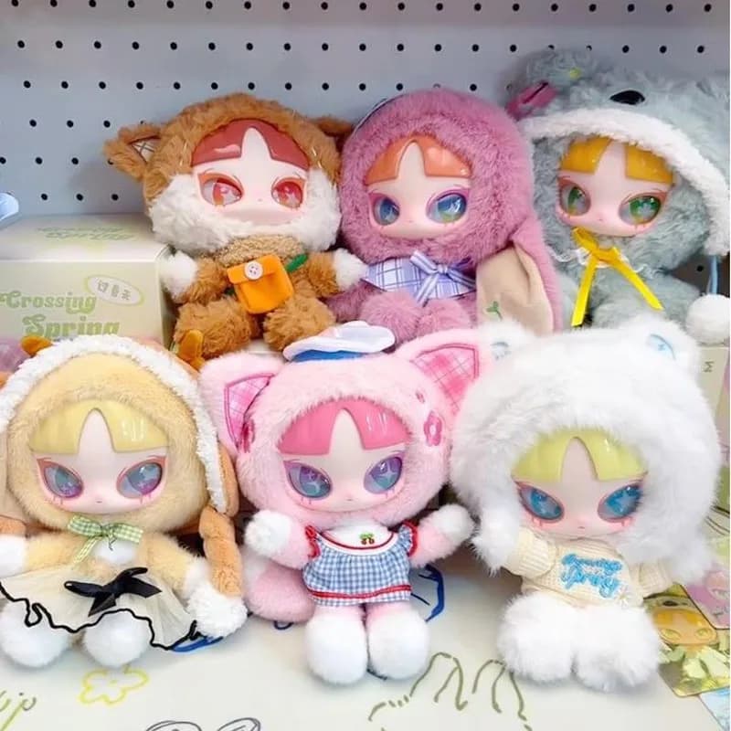 Inn's Crossing Spring Series Plush Blind Box Cute Inns Action Figure Doll Mystery Box Kawaii Surprise Bag Keychain Pendant Gift