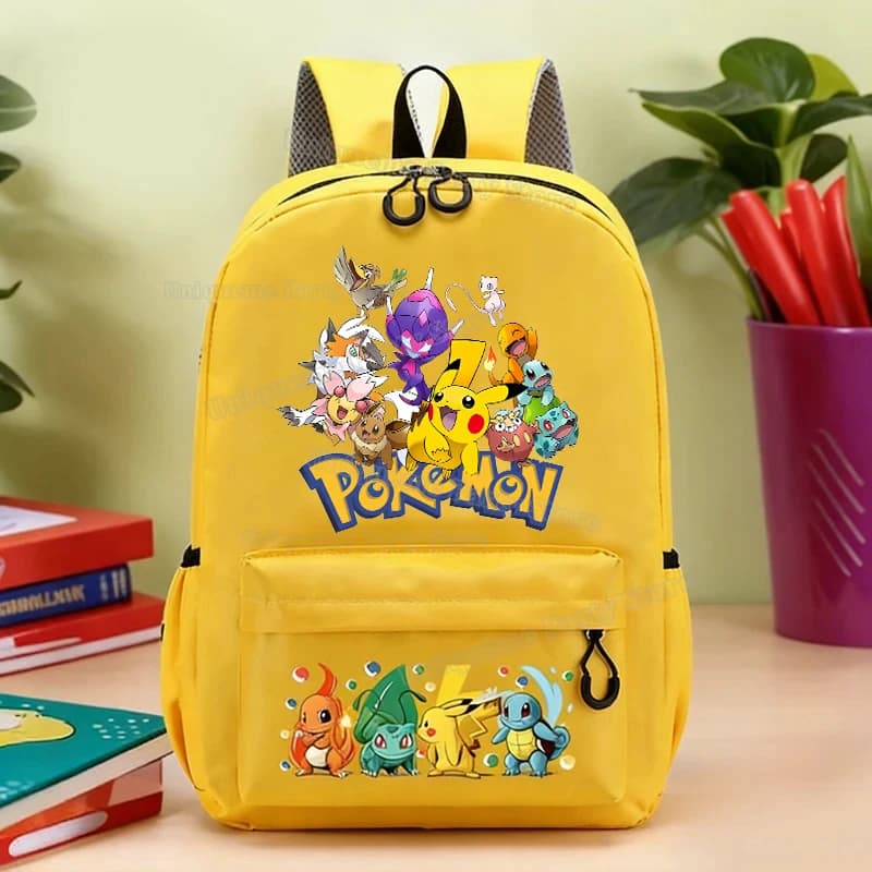 Zaino per studenti Cartoon Pikachus Anime Pokemons Back To School Zaino per la scuola di grande capacità Zaino da viaggio per ragazza e ragazzo