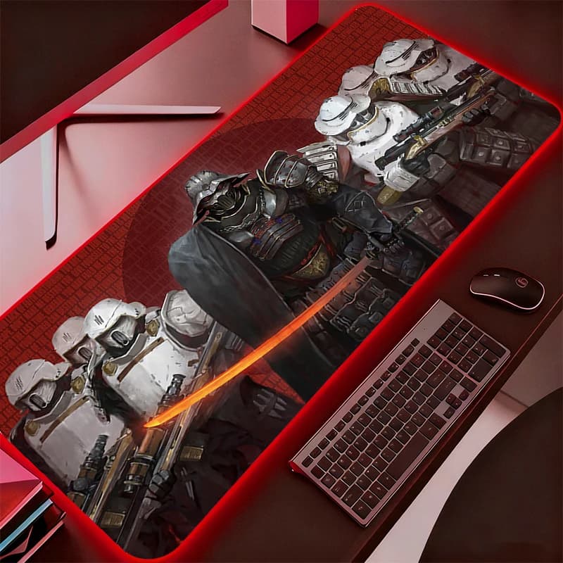 Tappetino per mouse RGB Star Wars Accessori da gioco PC Gamer xxl Tappetino per scrivania per computer Laptop Varmilo Tappetino per mouse con tastiera LED Durevole
