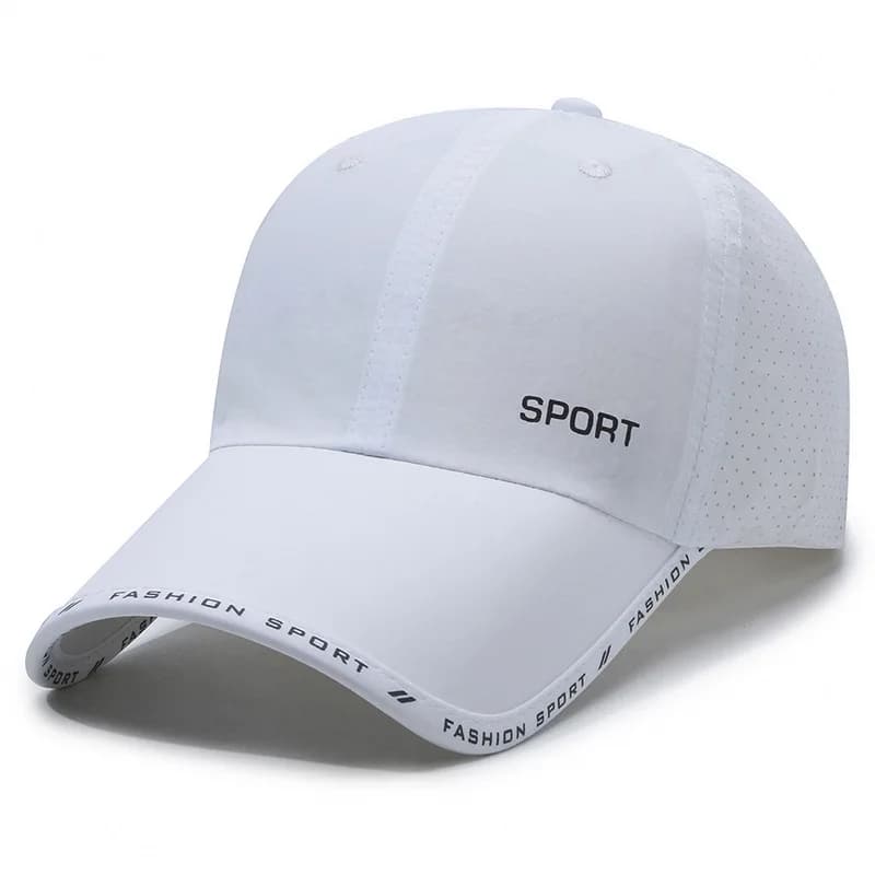 Quick Dry Solid Baseball Cap Sunscreen Breathable Adjustable for Men Women Cycling Hiking Fishing Trucker Hat