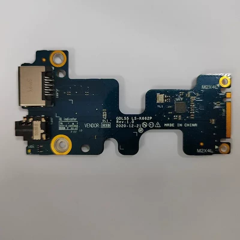 Original IO Small Board and Audio Board LS-K662P for Dell G15 5510 5511 Gaming Laptop
