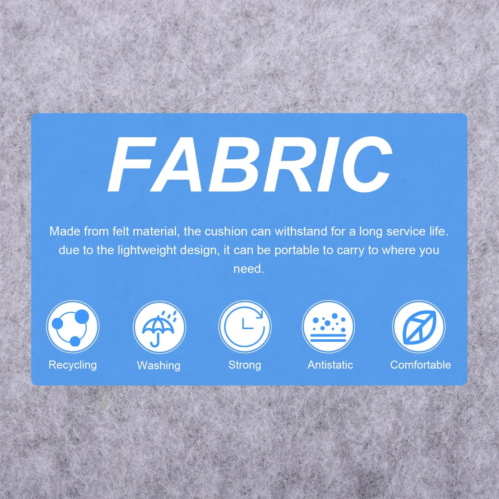 All-in-one felt cushion for home, car, office, chair, comfortable seat mat, sofa cushion and chair