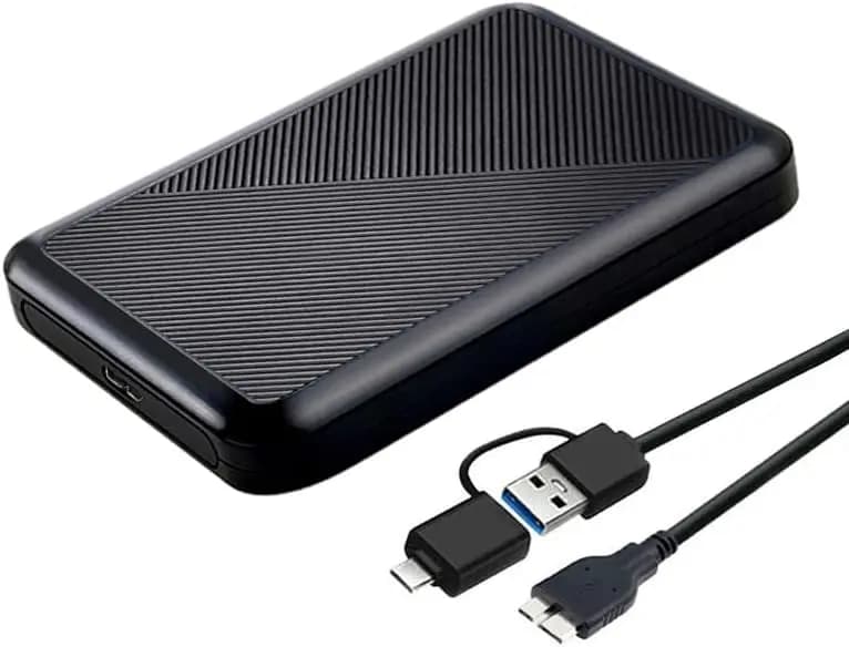 Hard Disk Esterno Ultra Sottile Portatile USB 3.0 per PC, Mac, Laptop, PS4, Xbox One (1TB)