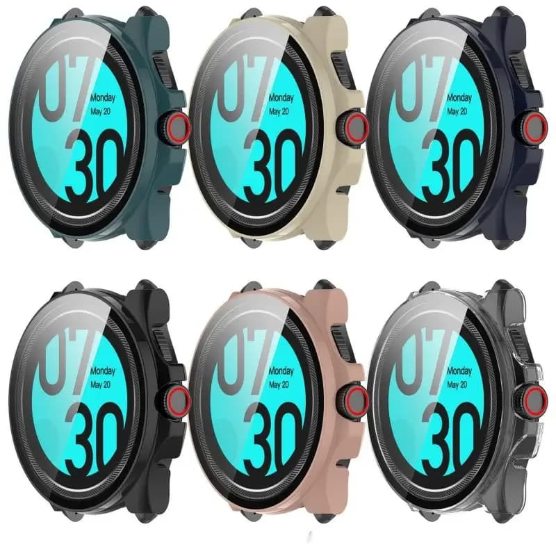 Custodia in vetro temperato per Ticwatch Pro 5 Smart Watch cinturino protettivo paraurti protezione schermo pellicola Shell Tic Watch Pro5 Cover