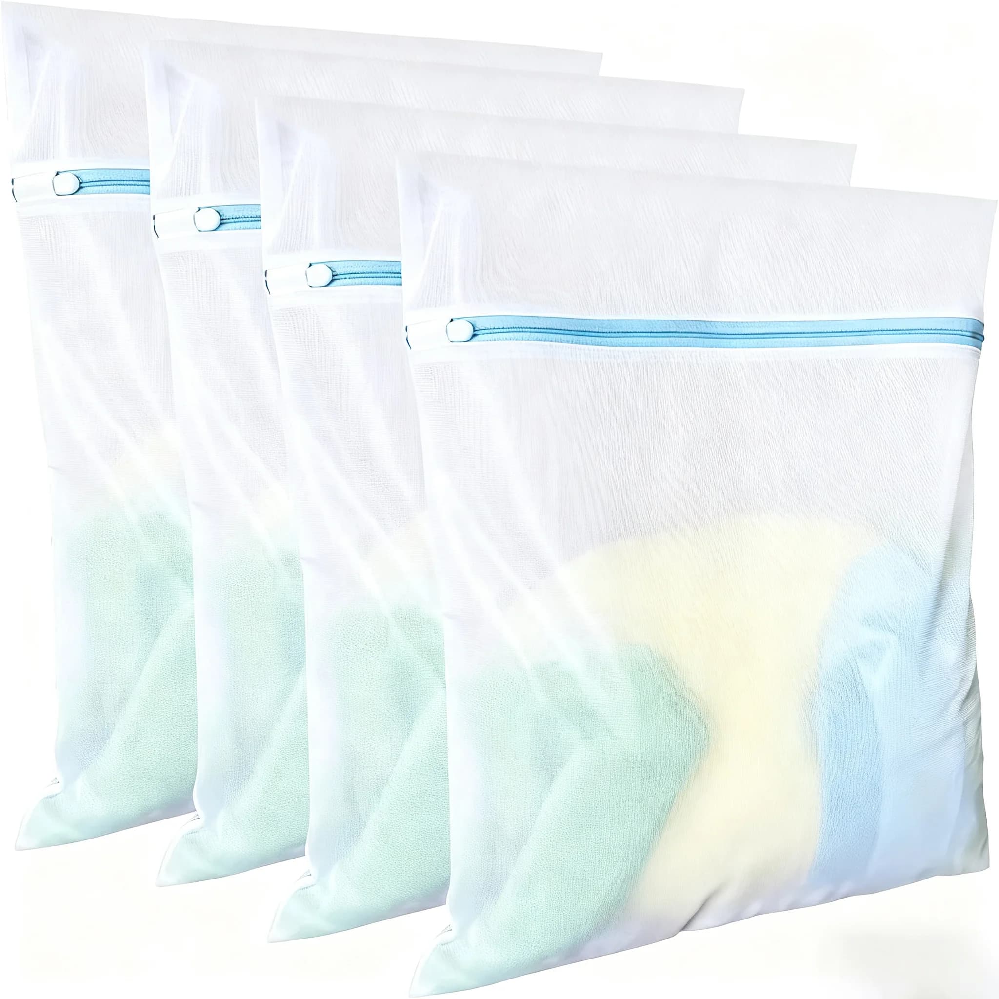 3/4 pcs laundry bags set knit fine lingerie delicate shirt purses washing machine anti-deformation wrapping clothes protect bags