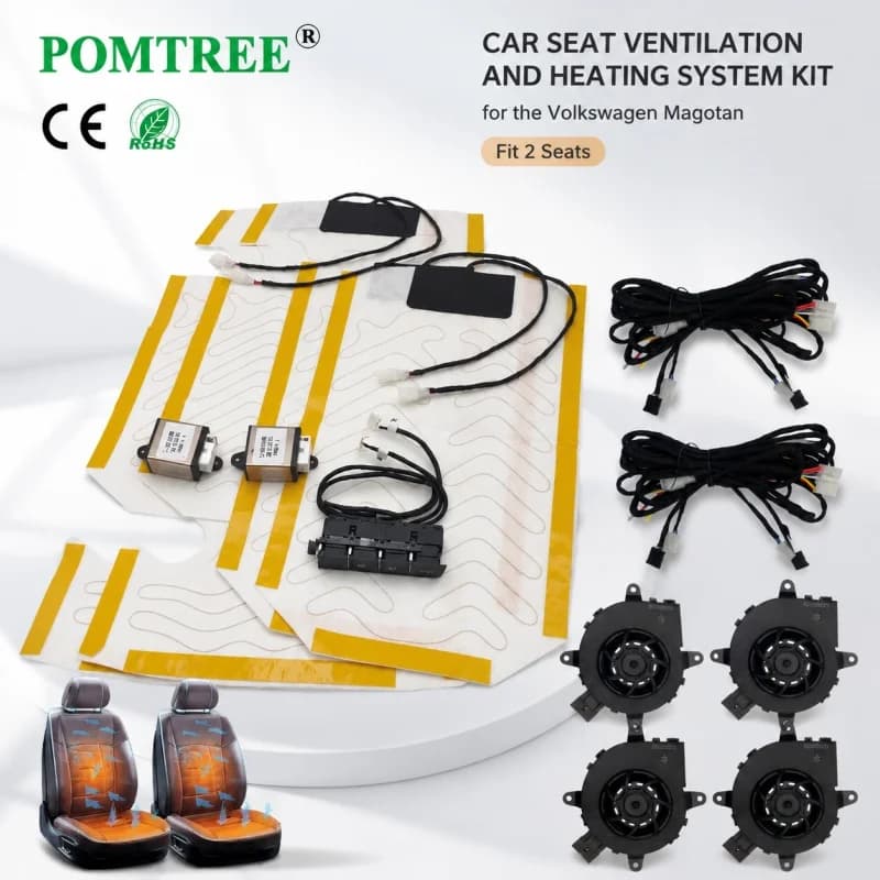 Car Seat Ventilation Cooling And Heating System Kit Fit For 2023 Volkswagen Magotan,Dedicated Heater Pads,Driving In All Seasons