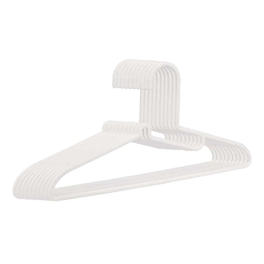 Pants Hangers Clothes Hangers for Closet Organization 10 Pcs Light Gray