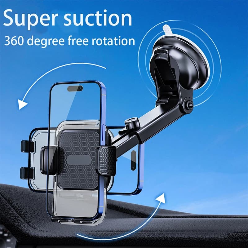 Supporto per telefono da auto con ventosa per bocchetta dell'aria, per iPhone Xiaomi Samsung, supporto GPS per cruscotto