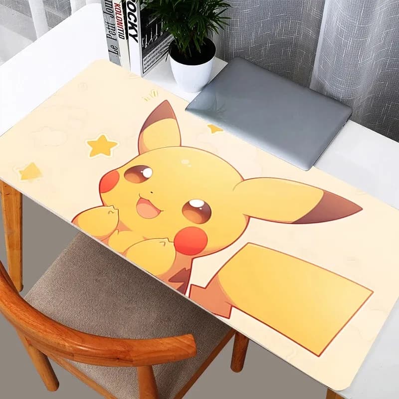Tappetini per mouse Pokemon Pikachu XXL PC Computer Gamer Kawaii Accessori da gioco Mousepad Tastiera Tappetino da scrivania Tappeto da tavolo