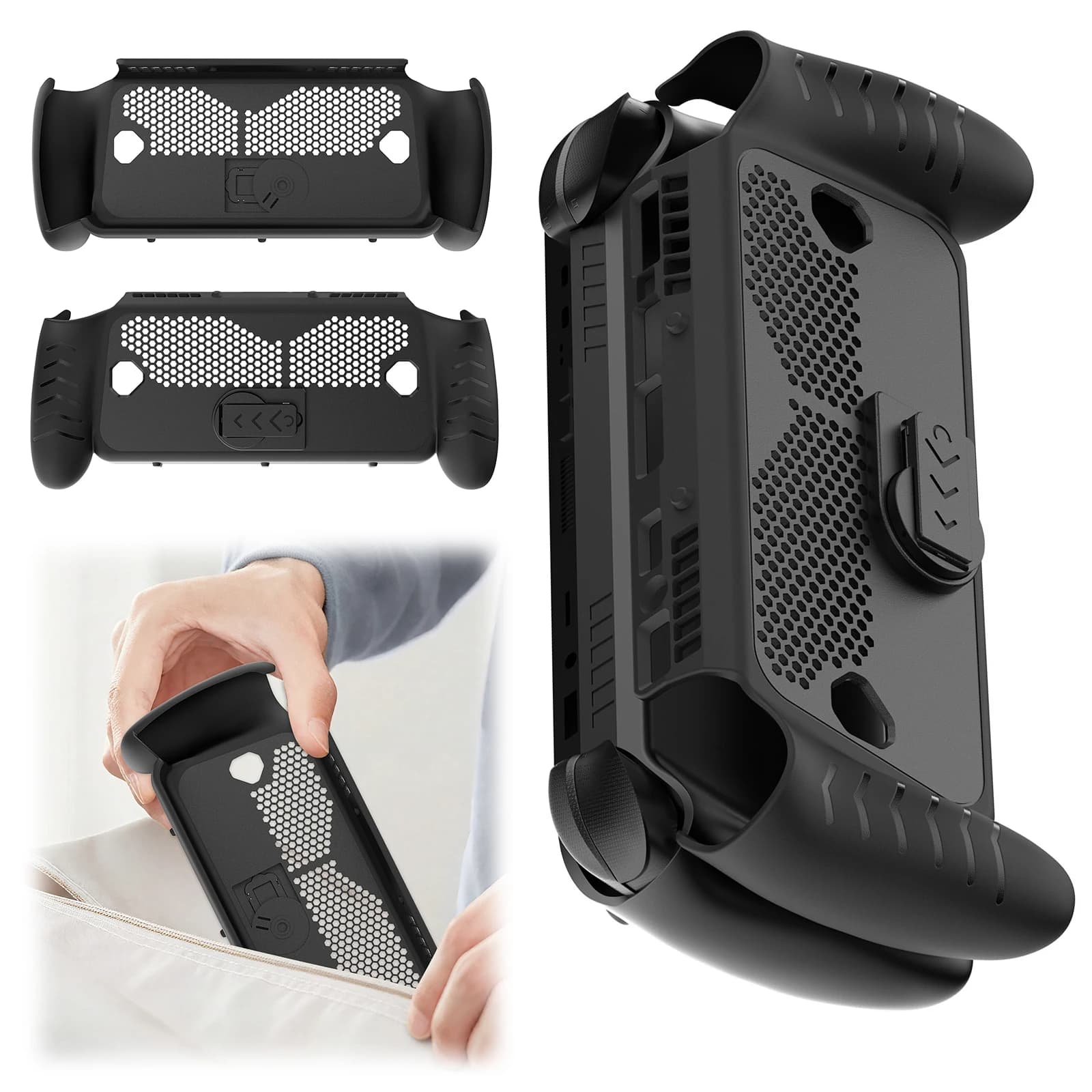 Custodia Protettiva in TPU per ROG XBOX Ally/ X con Supporto Regolabile, Accessori per Gaming