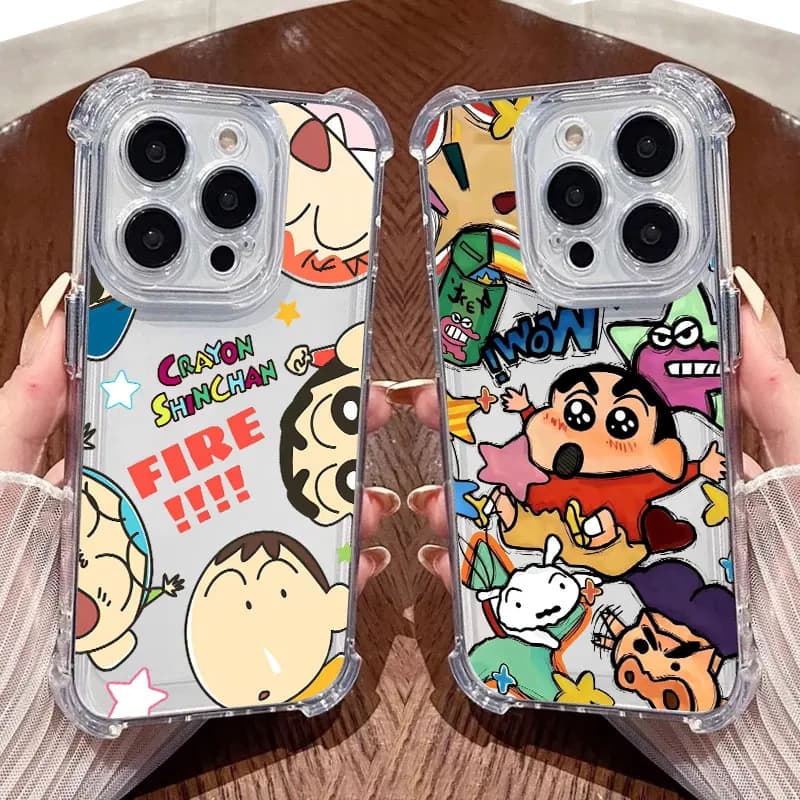 Crayons-Shin-chans Cartoon Case For Xiaomi 17T Pro 5G 15T 12T 15 F7 Ultra POCO F7 M7 X4 X5 X7 X8 Pro Max Soft Clear Phone Cover