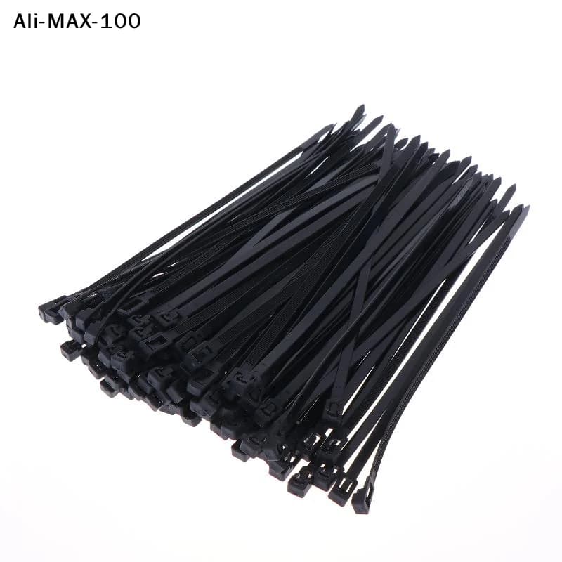 【AyS】100/300 Pezzi Fascette stringicavo in nylon riutilizzabili con chiusura rapida per casa, ufficio e uso esterno