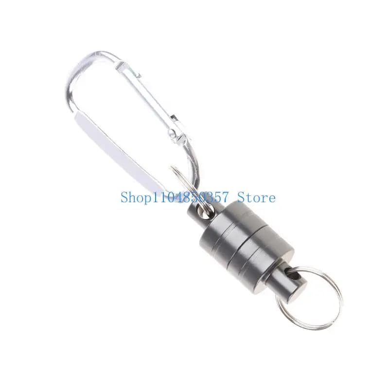 652F Magnetico per rilascio chiave, fibbia magnetica Pesca a mosca Rilascio rete magnetica Supporto per appendere Cordino