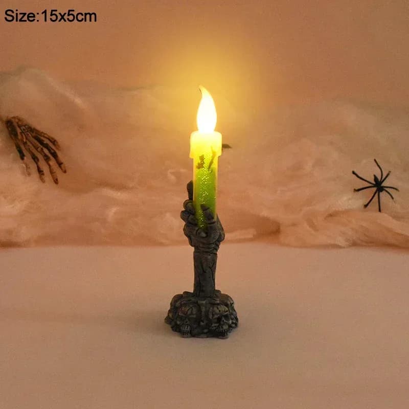 Halloween LED Fantasma Luce di candela Halloween Happy Party Decor Luce di candela Regalo Casa Horror Prop Zucca Scheletro Han Light