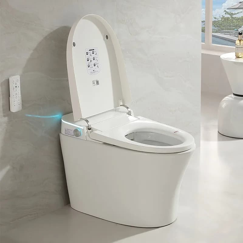 Source Manufacturer Smart Toilet Automatic Flip Hotel Ceramic Toilet Simple Energy-saving Integrated Smart Toilet