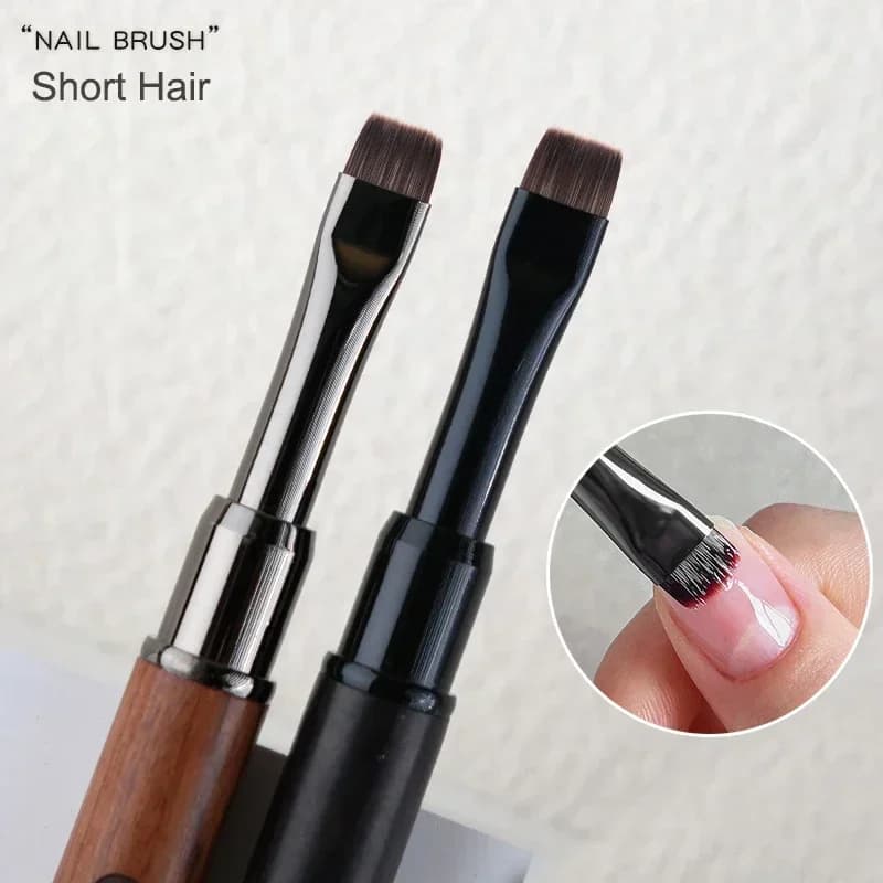 Nuovo pennello per unghie per capelli corti, fototerapia, gel UV acrilico, estensione, rivestimento, penna per pittura, strumento per accessori per manicure fai da te