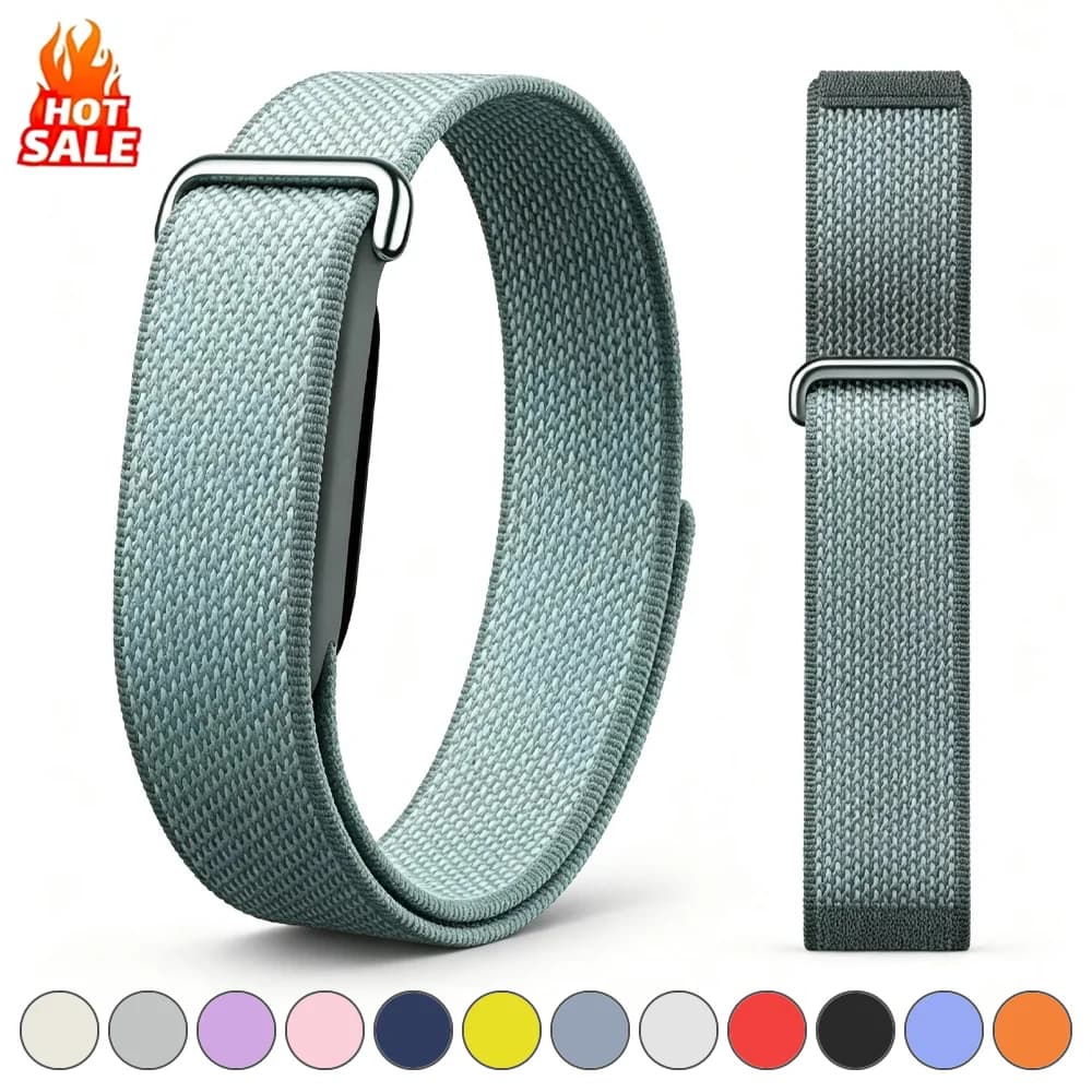 Nylon Braided Watch Strap For Google Fitbit Air Replacement Sport Strap Loop Bracelet Breathable Band Wristband For Fitbit Air