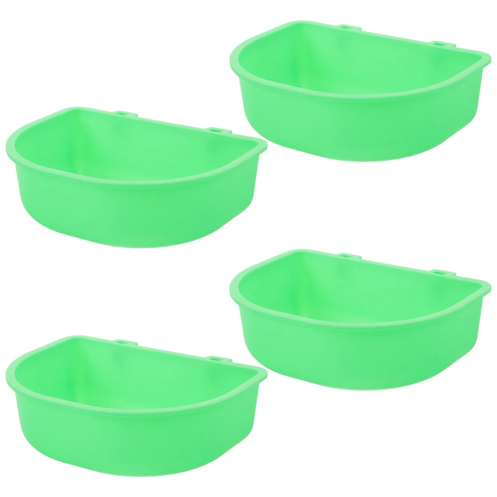 4Pcs Hanging Dog Crate Bowl Universal Fit Pet Cage Water Food Bowl for Small Dogs Cats Travel Carrier Airline Crate Wall