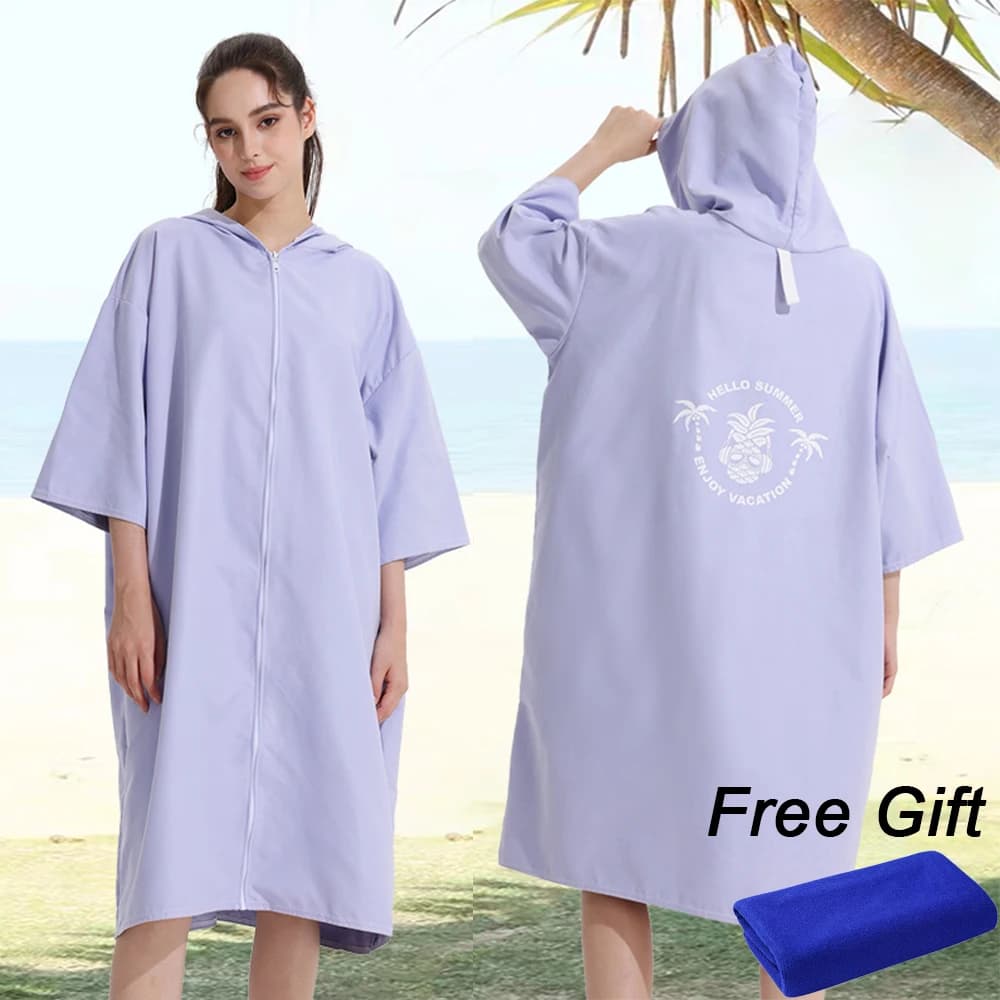 Quick Drying Hoodie Large Towel Printing Bathroom Towel Microfiber Beach Towel Muta Adult Poncho Bathrobe