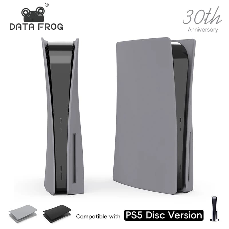 Placche frontali nere per accessori PS5 Custodia Cover Accessori da gioco per PS5 Cover Facadae Covering per disco PS5