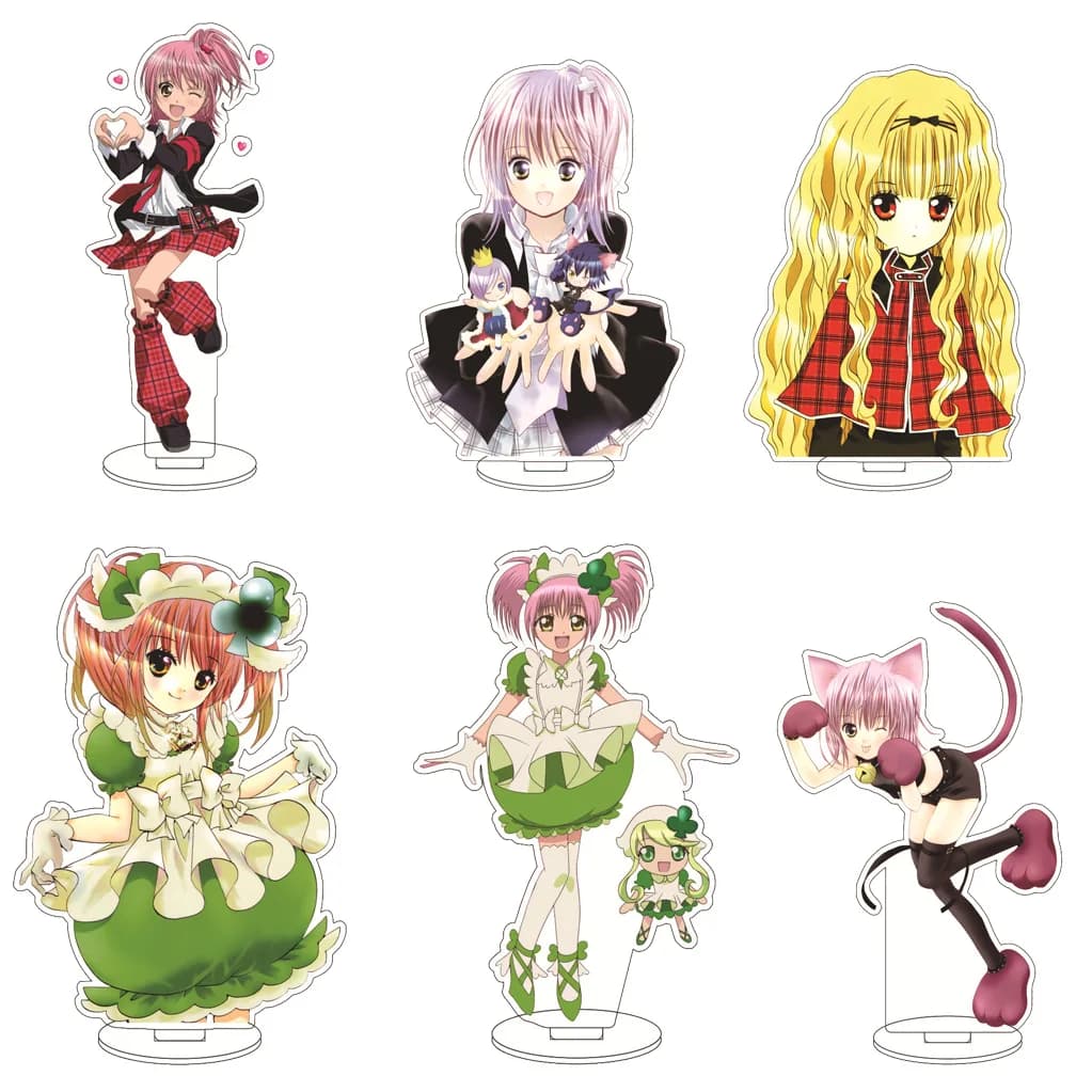 16CM Anime Shugo Chara Hotori Tadase Tsukiyomi Ikuto Hinamori Amu Tsukiyomi Utau Cos Acrylic Figure Stand Gifts Ornaments