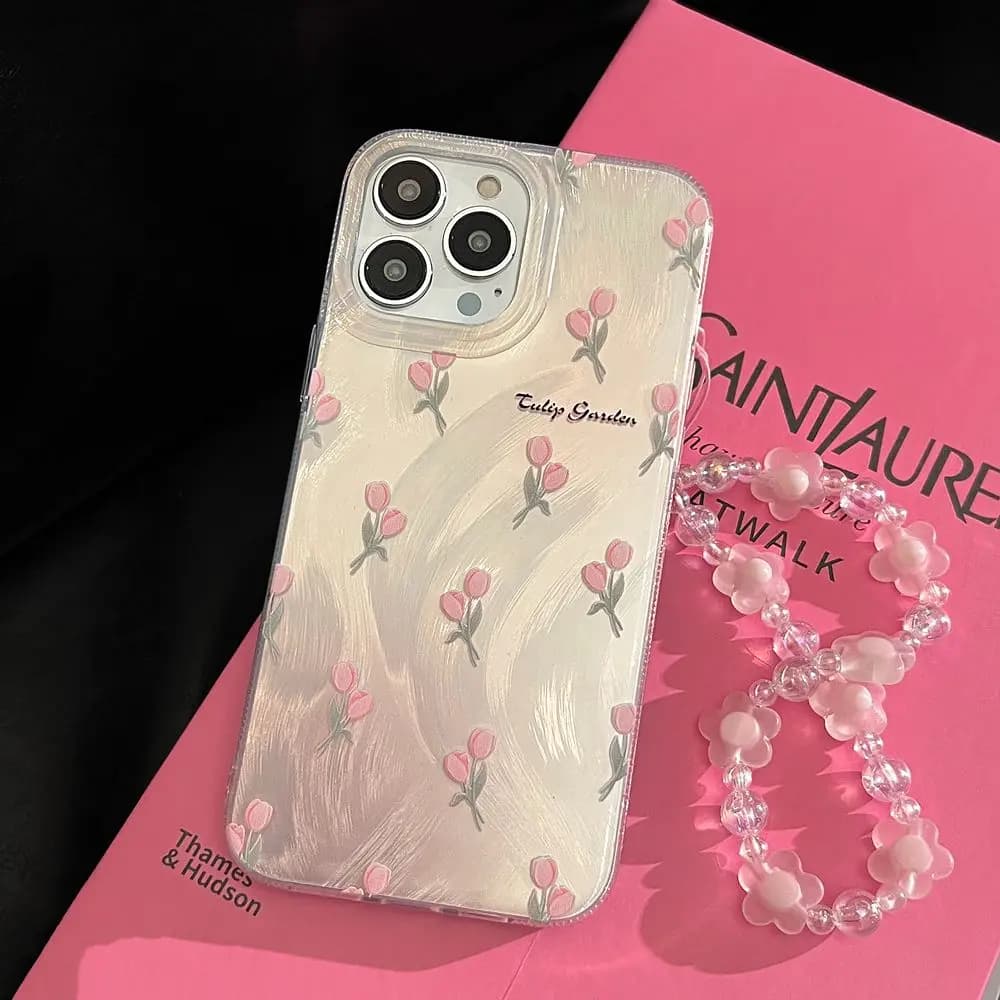 Custodia per telefono alla moda con motivo piccoli fiori per iPhone 16 14 13 16E 12 11 15 Pro Max SE XR X XS MAX 7 8 Plus Cover